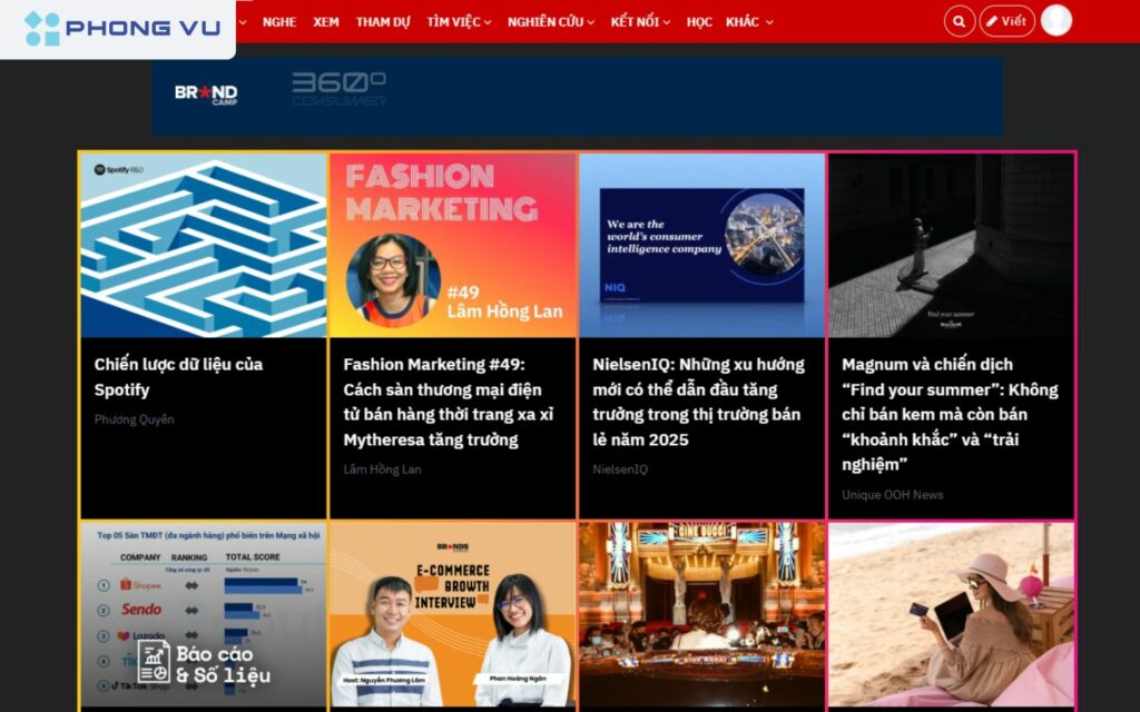 Trang web phân tích các chiến lược marketing hàng đầu tại Việt Nam