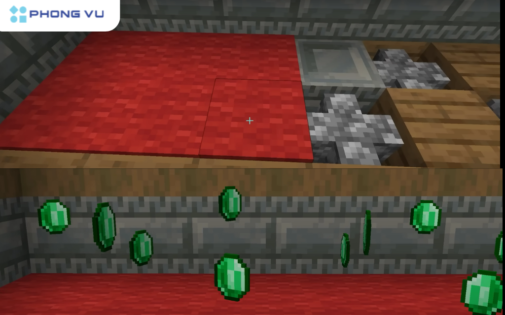 Điều này xảy ra do sự khác biệt về hitbox giữa block thường và tường rào, tạo ra một hiện tượng thú vị