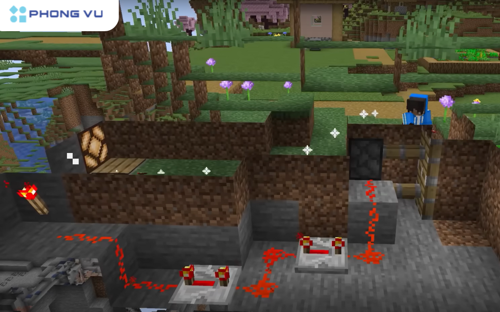 Khi bắn pháo hoa vào vật cản, nó sẽ trượt dài cho đến khi biến mất, cho phép bạn tạo ra những cánh cửa bí mật