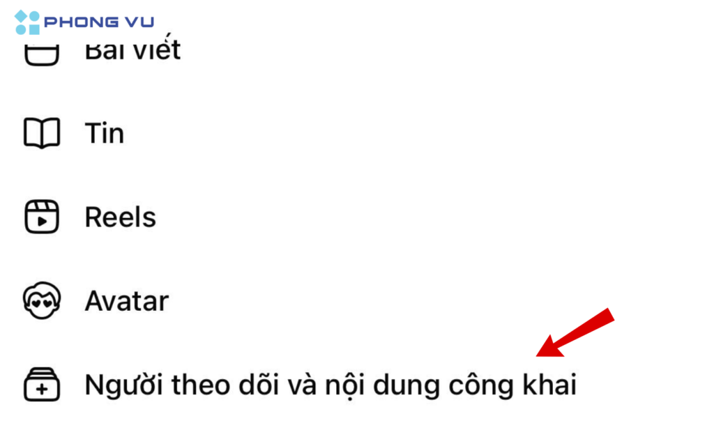 Mở ứng dụng Facebook > Nhấn chọn “Cài đặt & quyền riêng tư” > Click chọn “Cài đặt” > Nhấn chuột vào “Người theo dõi và nội dung công khai”