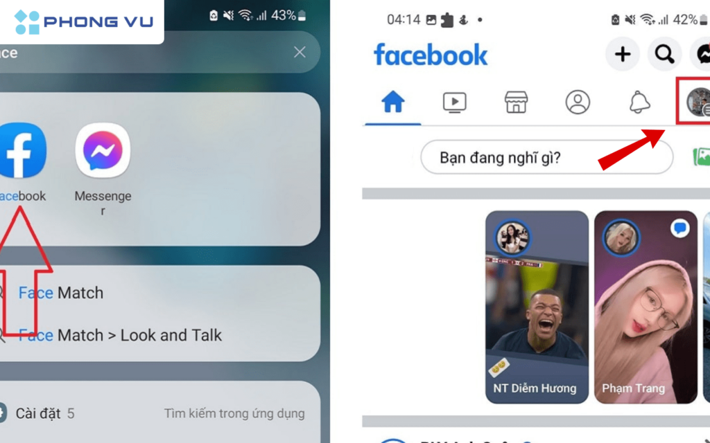  Chọn vào biểu tượng ba dấu gạch ngang để mở danh sách các tính năng