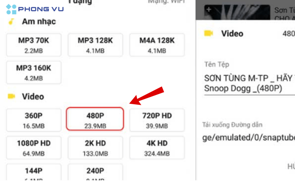 Bật mí 11+ cách tải video Youtube về điện thoại Android, iPhone 13 Chọn chất lượng video muốn tải