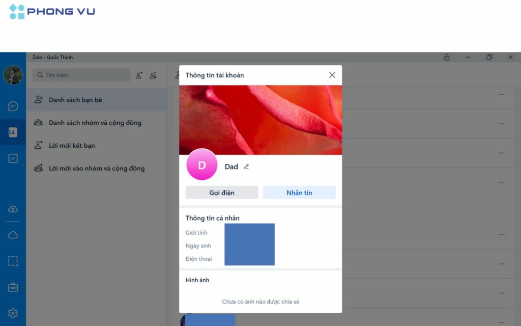 Cách tìm số điện thoại trên Zalo bằng máy tính, laptop