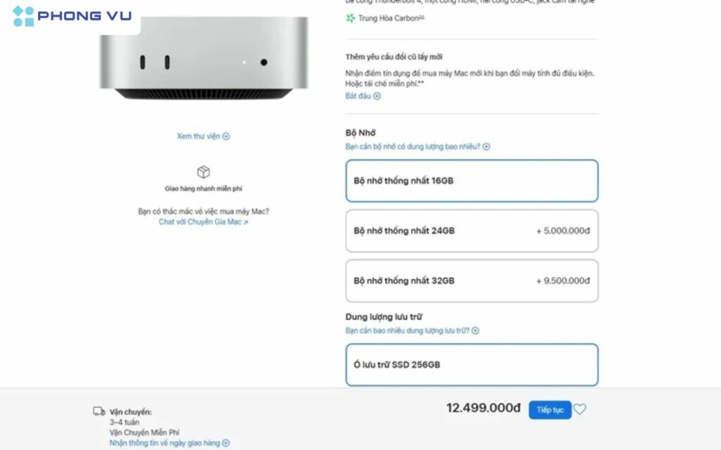 Hướng dẫn mua Mac mini M4 với giá 12,5 triệu đồng