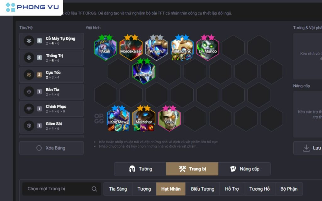 Chi tiết 7 đội hình mạnh DTCL mùa 13 mới nhất version 14.24 1 Đội hình DTCL Cỗ Máy Tự Động