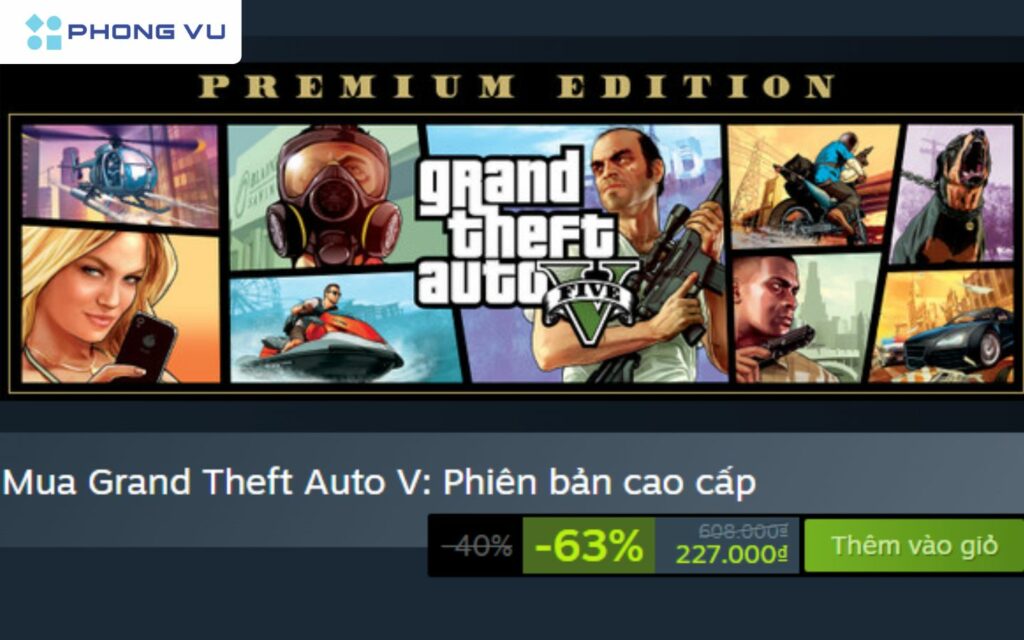 GTA 5 giam gia tren steam 2