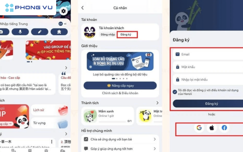 Cách đăng ký tài khoản Hanzii Dict miễn phí