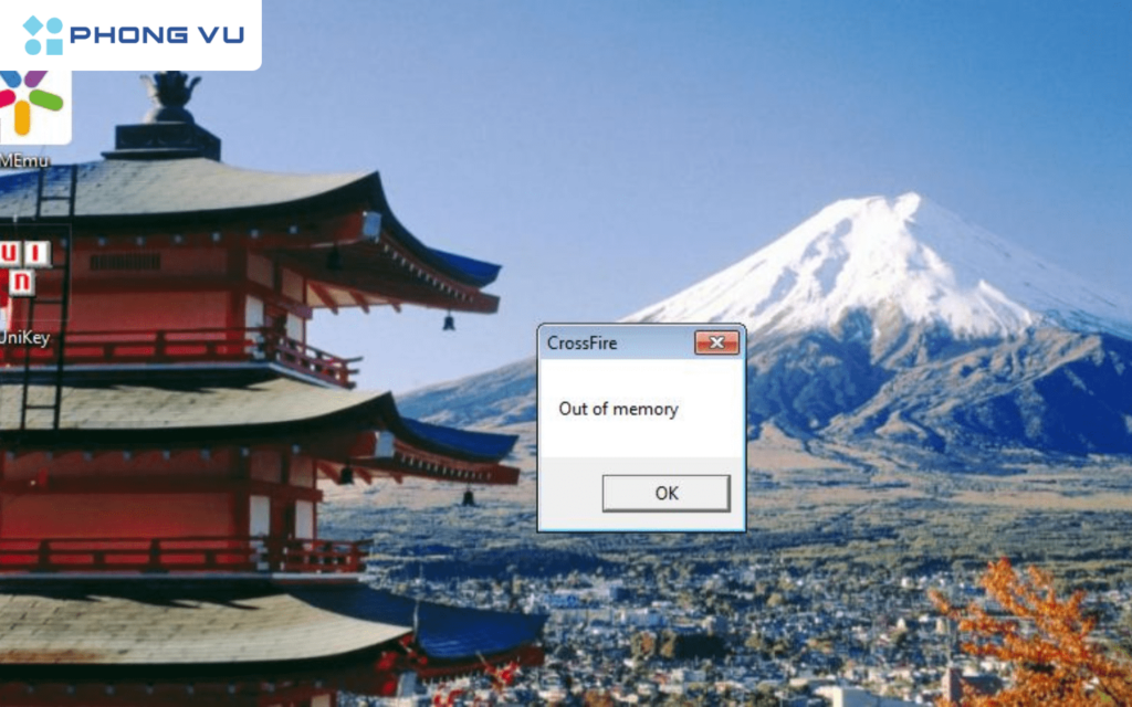 Khắc phục lỗi hết bộ nhớ trên máy tính