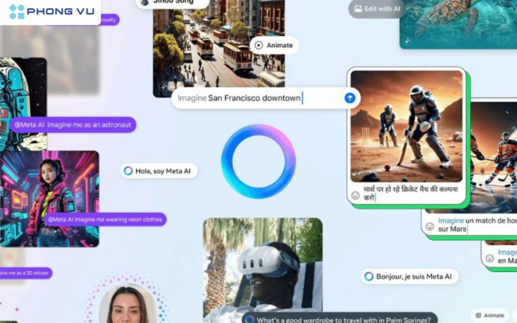 Meta AI là gì? Cách dùng Meta AI tạo ảnh, lập trình miễn phí 3 meta AI Tích hợp nhiều tính năng thông minh