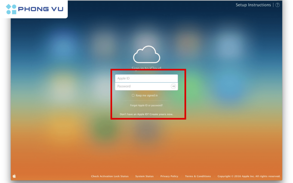 Truy cập vào trang web icloud. com và đăng nhập vào tài khoản iCloud mà bạn đã đăng nhập trên iPhone cần mở khóa