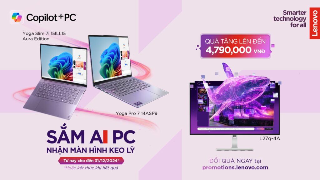 Chương trình "Sắm AI PC, Nhận Màn Hình Kéo Lỳ"