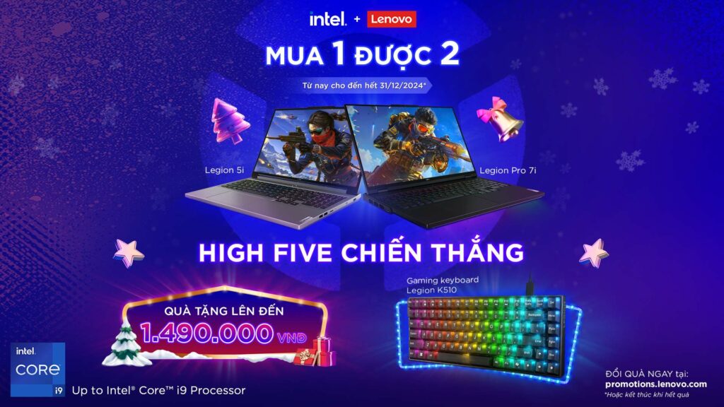 Mua laptop gaming Lenovo Legion tại Phong Vũ nhận bàn phím Legion K510 trị giá 1.490.000 VNĐ 1 Mua laptop Lenovo Legion nhận ngay một bàn phím mini cao cấp Legion K510 trị giá 1.490.000 VNĐ