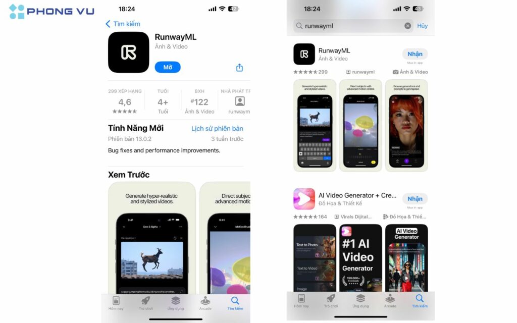 Hướng dẫn tải Runway AI trên điện thoại iPhone