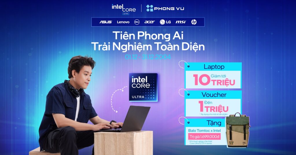 AI Month - Chuỗi khuyến mãi đặc biệt về laptop AI tại Phong Vũ 1 ai month trai nghiem laptop ai toan dien