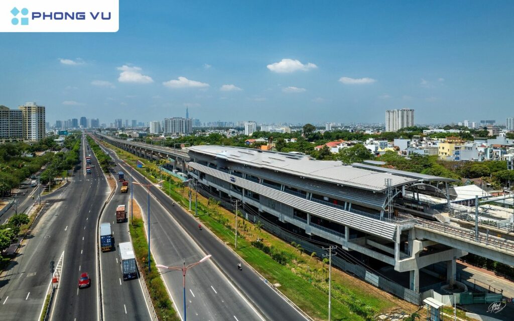 Ga Thủ Đức dài là 137,5m