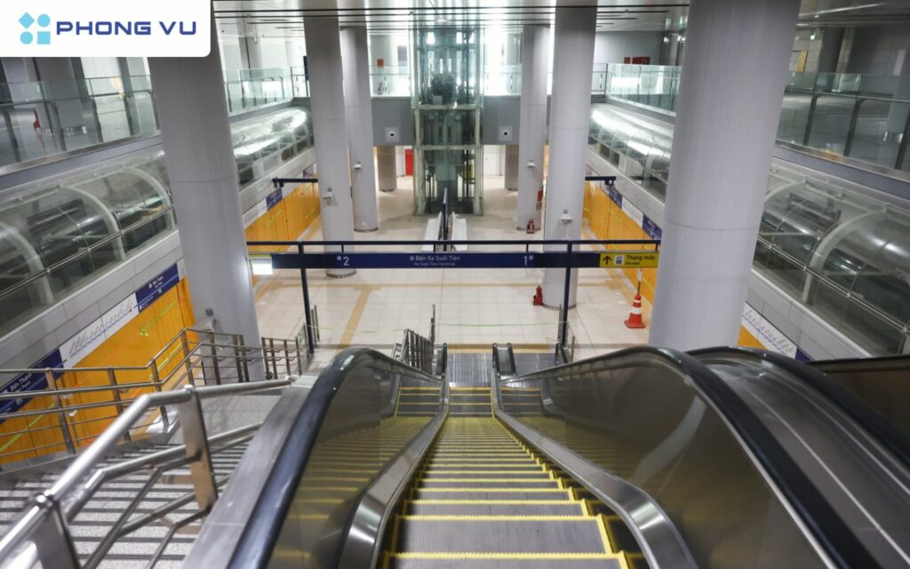 Ga Bến Thành là nhà ga lớn nhất của mạng lưới đường sắt đô thị thành phố