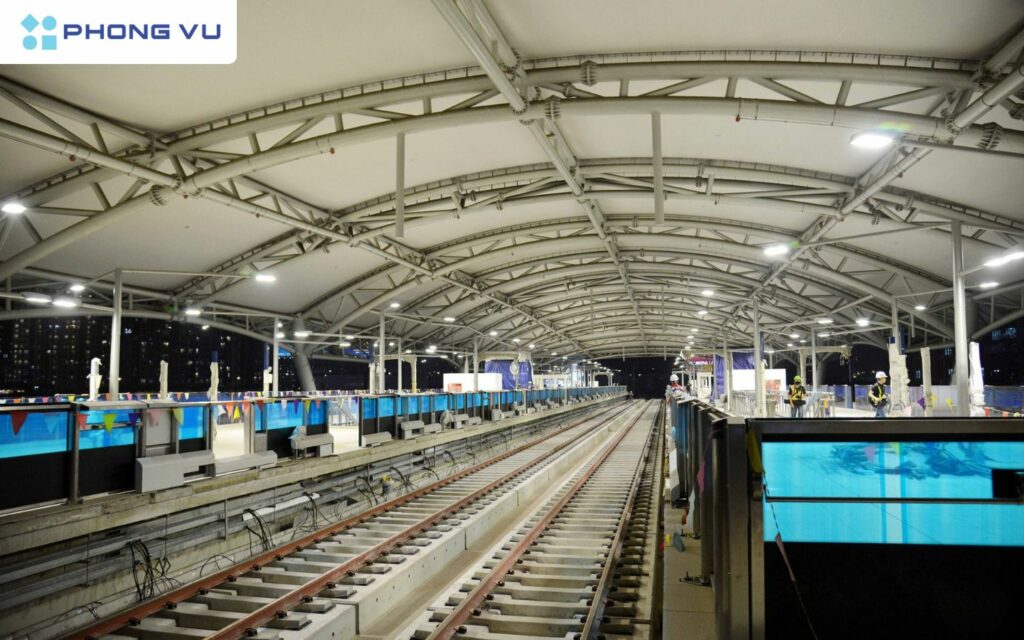 Ga Tân Cảng là nhà ga có quy mô lớn nhất so với 10 nhà ga trên cao còn lại