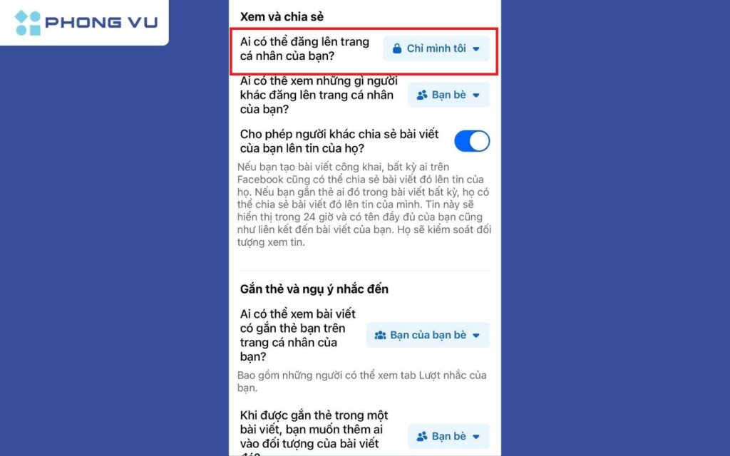 5 Cách chặn tag trên Facebook không phải ai cũng biết 7 Chọn Chỉ mình tôi