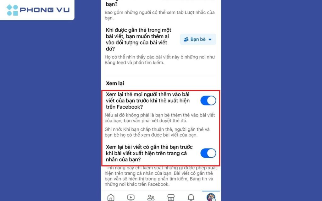 5 Cách chặn tag trên Facebook không phải ai cũng biết 8 Bật ON