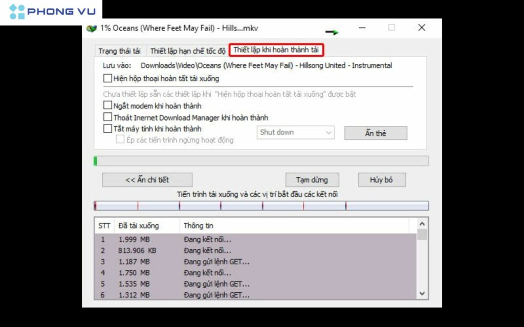 Hướng dẫn bước hẹn giờ tắt máy tính trên Windows bằng lệnh IDM