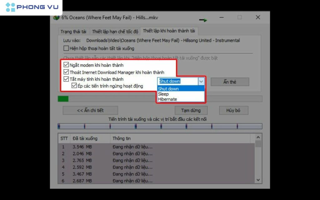 Cách hẹn giờ tắt máy tính trên Windows bằng lệnh IDM