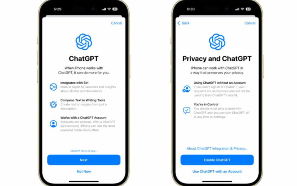 Hướng dẫn sử dụng Siri với Chat GPT chi tiết trên iPhone 5 Xác minh quyền truy cập trên ChatGPT