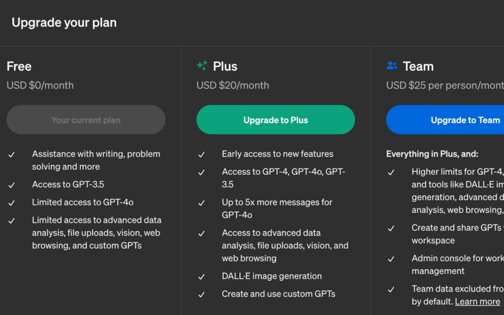 Hướng dẫn sử dụng Siri với Chat GPT chi tiết trên iPhone 6 Theo dõi giới hạn sử dụng dung của phiên bản ChatGPT mà bạn đang sử dụng