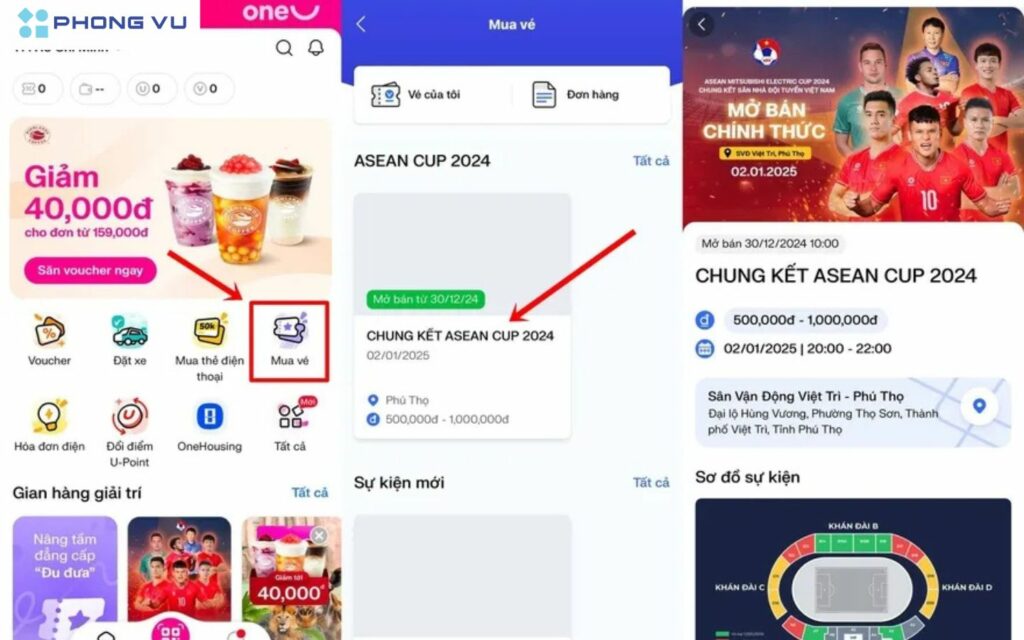 Cách mua vé chung kết AFF Cup 2024 xem tuyển Việt Nam cực dễ 3 Hướng dẫn cách mua vé chung kết AFF Cup 2024