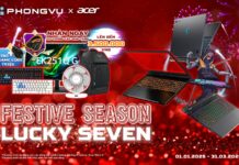 “FESTIVE SEASON – LUCKY SEVEN” săn Laptop gaming Acer, nhận quà khủng cùng Phong Vũ!
