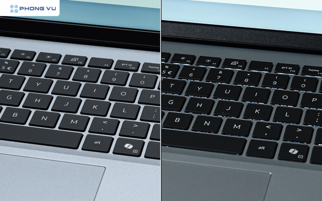 Bàn phím của Dell Inspiron 14 5440 vẫn mang lại cảm giác gõ khá thoải mái và êm ái