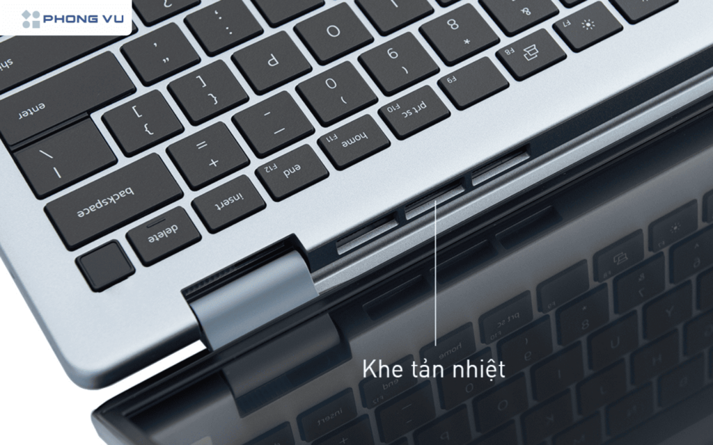 Tản nhiệt được bố trí khá hợp lý để không ảnh hưởng đến người dùng