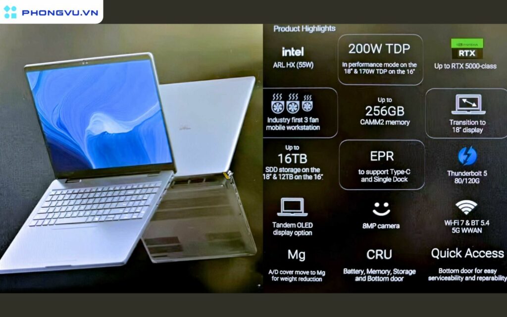 Dell Pro Max 16/18 Plus: Laptop mạnh nhất của Dell màn hình OLED và GPU RTX 5000 dự kiến trình làng tại CES 2024 1 dell pro max 16 18 plus laptop manh nhat cua dell