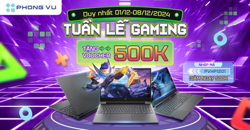 Gaming Week HP Victus giảm giá cực sốc – 500,000 VND cho laptop HP Victus