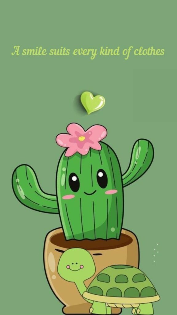 Hình nền xương rồng A smile suits every kind of clothes.