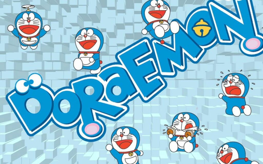 Hình nền chữ Doraemon.