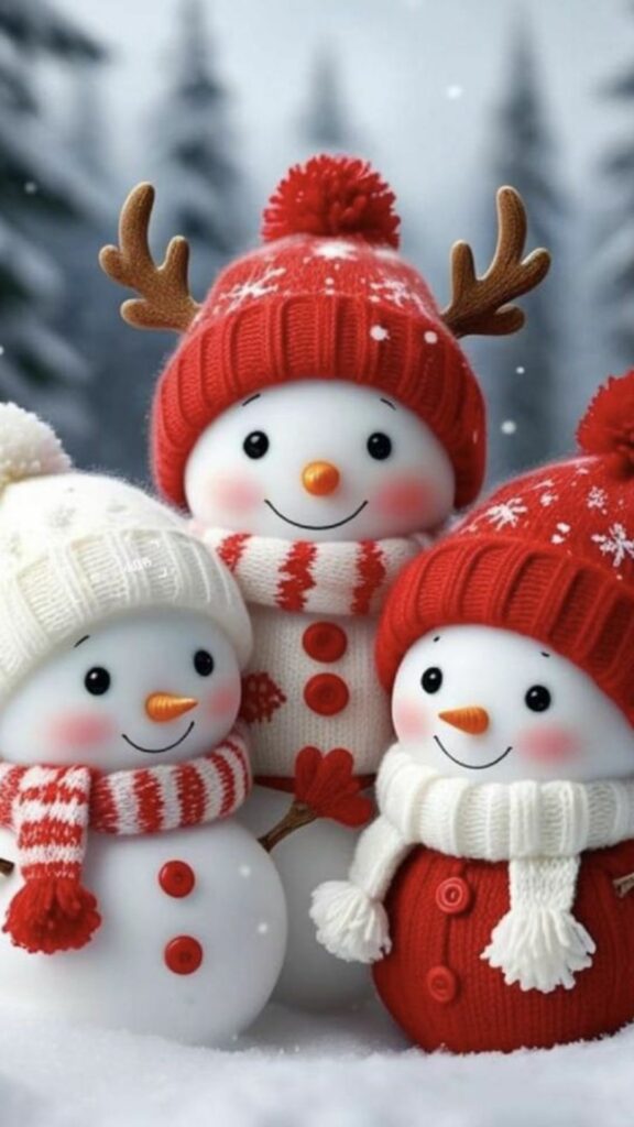 Hình nền nhóm người tuyết, tuần lộc