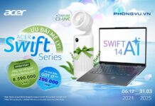 Mua laptop Acer Swift 14 AI nhận Máy lọc không khí Acerpure Cool C2-UVC trị giá 8.590.000 VNĐ Mua laptop Acer Swift 14 AI nhận Máy lọc không khí Acerpure Cool C2-UVC trị giá 8.590.000 VNĐ