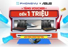 Mua laptop ASUS AI và Laptop ASUS Gaming tại Phong Vũ nhận quà và giảm giá lên đến 1 triệu