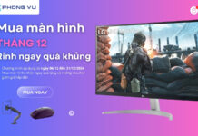 Tháng 12 rực rỡ: nhận ngay quà tặng khủng cùng ưu đãi lớn khi mua màn hình tại Phong Vũ!
