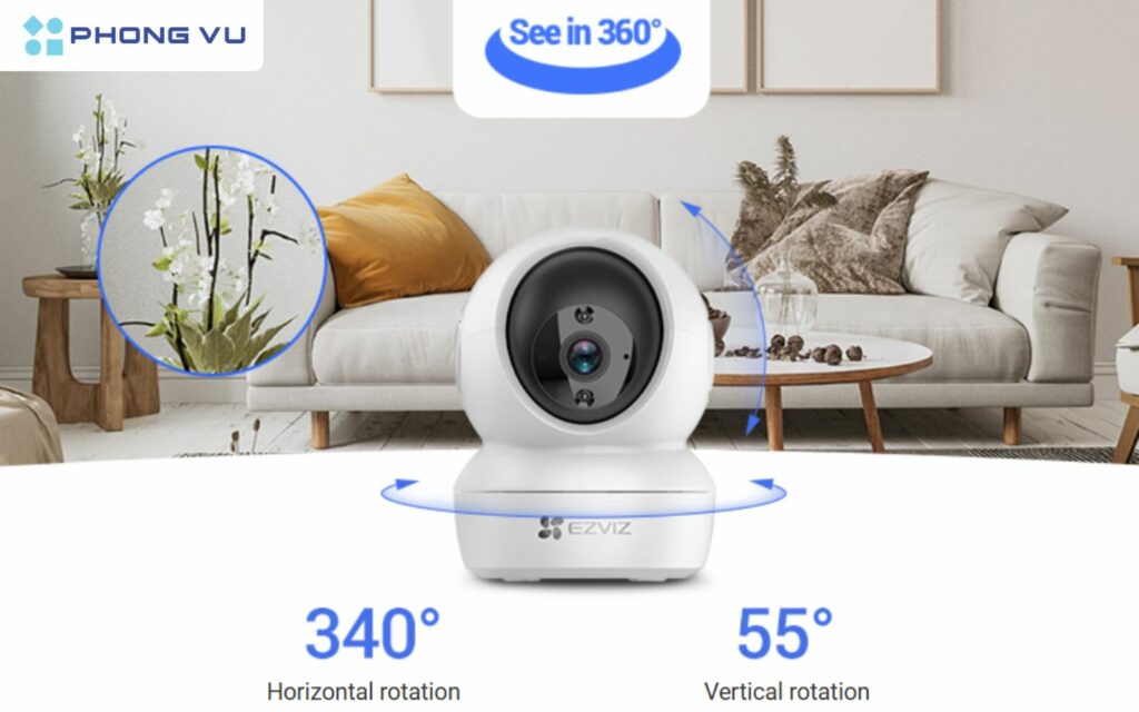 Camera WIFI EZVIZ CS-H6c Pro 2K+ một camera bảo vệ gia đình đáng tin cậy