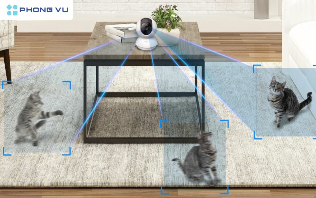 Camera Tapo C200 quan sát khoảng cách trực quan đến 9 m