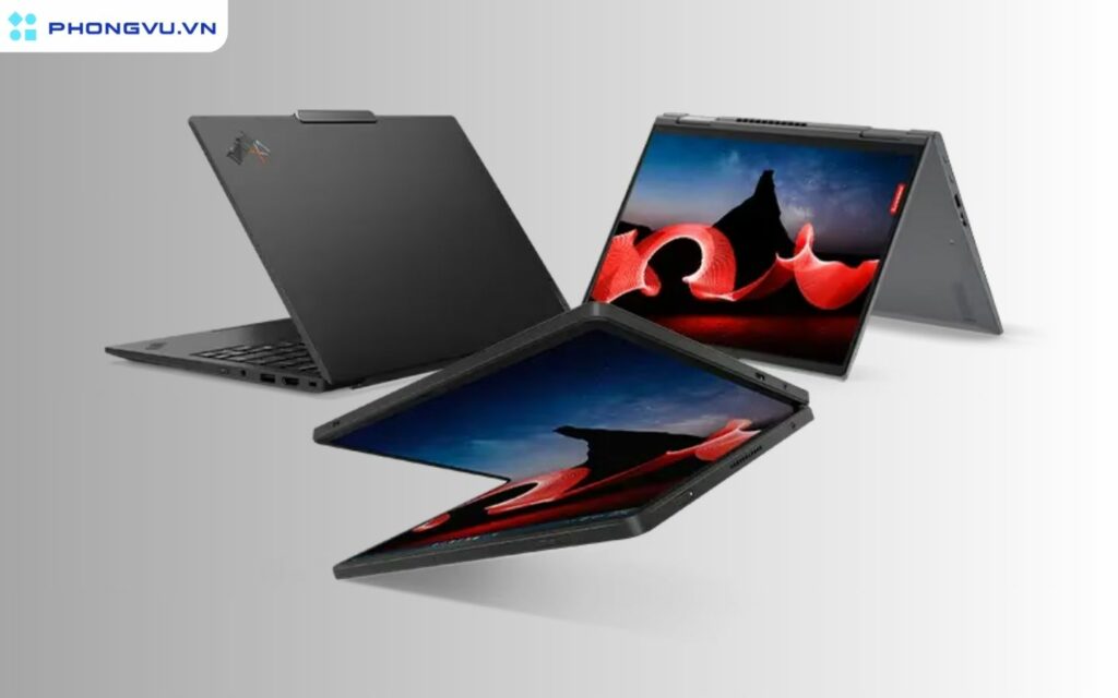 Với màn hình cảm ứng gập 360 độ, người dùng có thể chuyển đổi nhanh chóng giữa các chế độ laptop