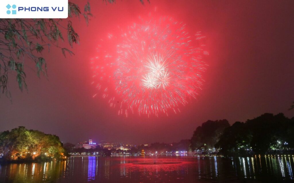Bắn pháo hoa Tết Dương lịch 2025 Hà Nội sẽ diễn ra 15 phút