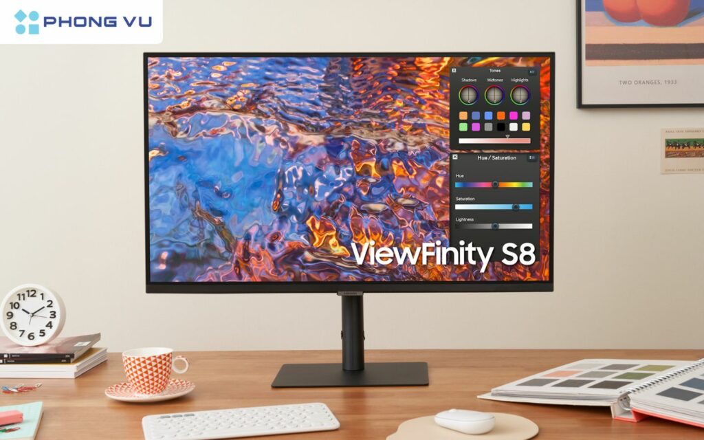 Samsung ViewFinity S8 LS32B800PXEXXV - Màn hình phẳng 32 inch sử dụng công nghệ tấm nền IPS