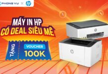 Siêu ưu đãi cuối năm: Mua máy in HP giảm ngay 100.000 VNĐ