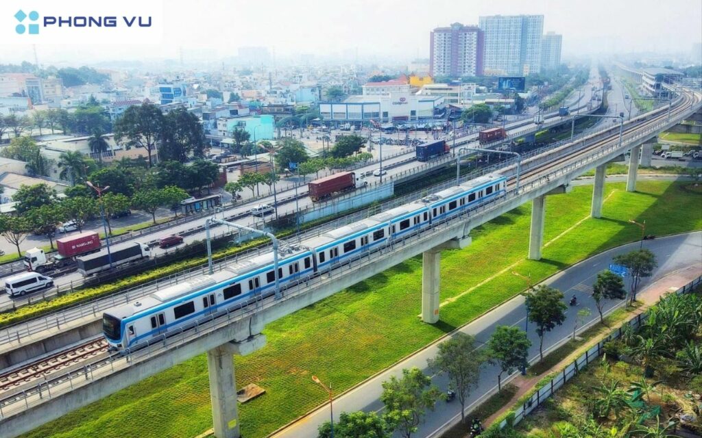 Tuyến Metro số 1 hay còn gọi là Tuyến Metro Bến Thành – Suối Tiên, vận hành vào ngày 22/12/2024