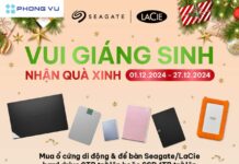 Mua ổ cứng Seagate, Lacie HDD tại Phong Vũ nhận quà tặng Giáng sinh