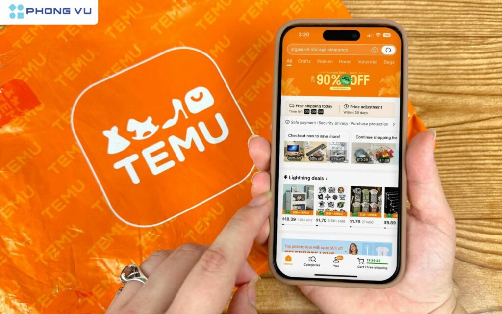 Temu mới ra mắt đã thu hút sự chú ý từ người dùng nhờ những chương trình khuyến mãi lớn