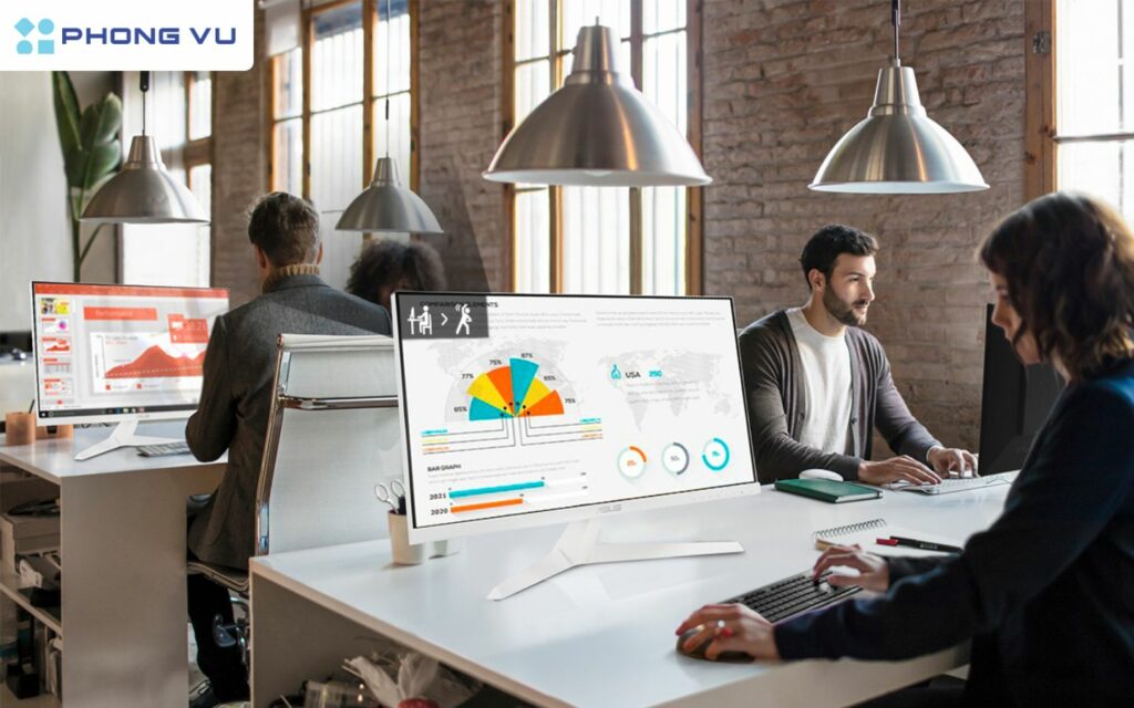 Màn hình ASUS đa dạng với nhiều dòng sản phẩm phục vụ cả nhu cầu chơi game lẫn công việc sáng tạo