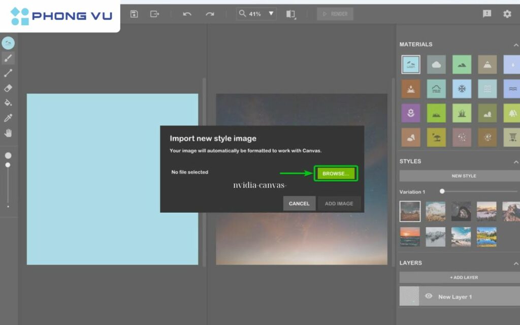 Nvidia Canvas là gì? Cách tải và sử dụng Nvidia Canvas để vẽ tranh AI 4 Kết hợp được với Adobe Photoshop
